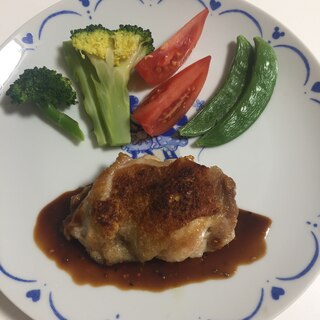 鶏もも肉のソテーでステーキ風